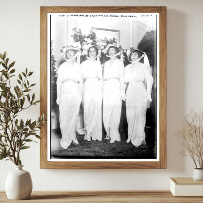 Historic Lisa Stillman -- Mrs. Jay Gould -- Mrs. Edm. Twining -- Sallie Manice Print, Vintage Art