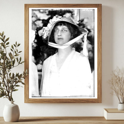 Historic Mrs. Edmund Twining Print, Vintage Art