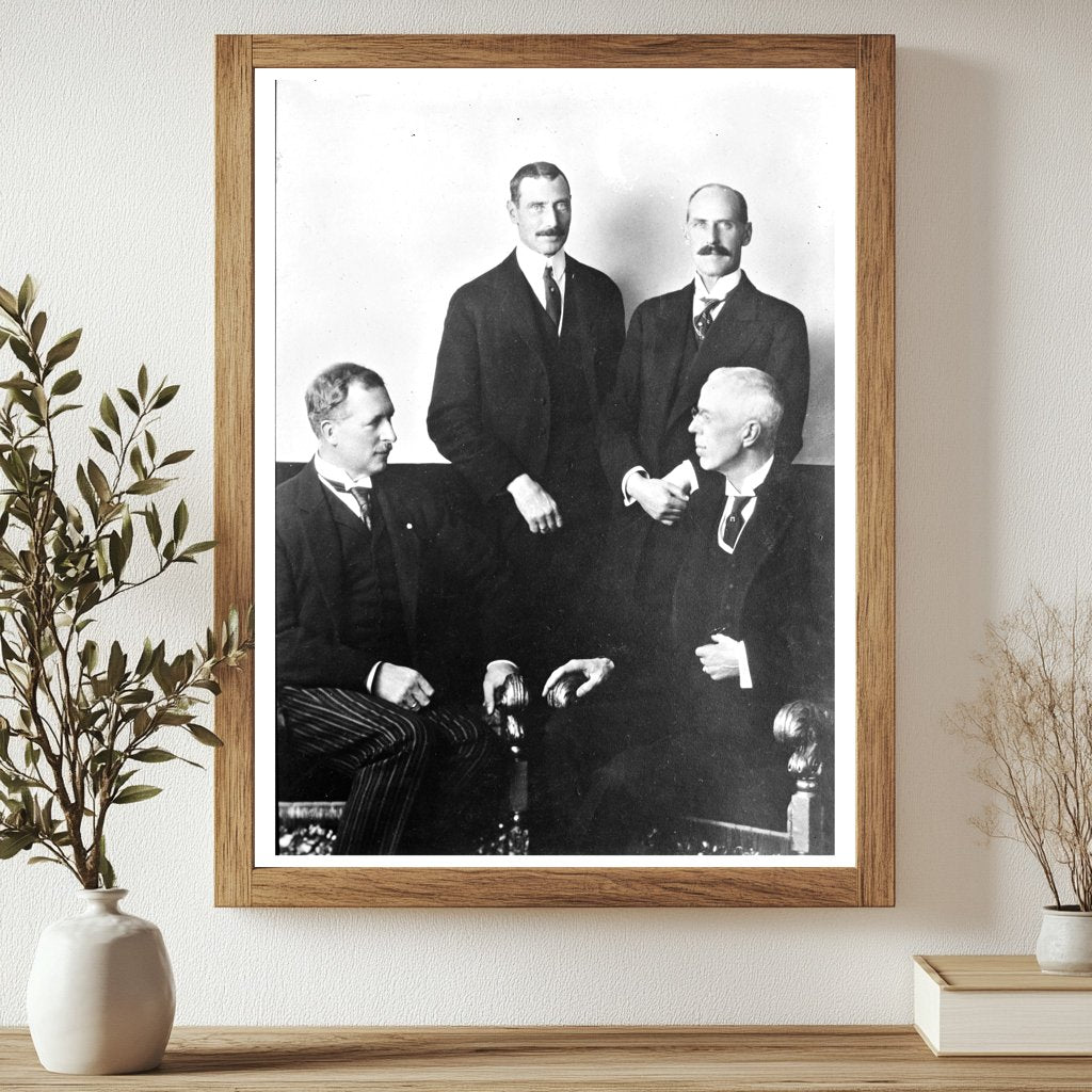 Historic Kings of Belg. [i.e., Belgium], Denm. [i.e., Denmark], Norway and Sweden Print, Vintage Art