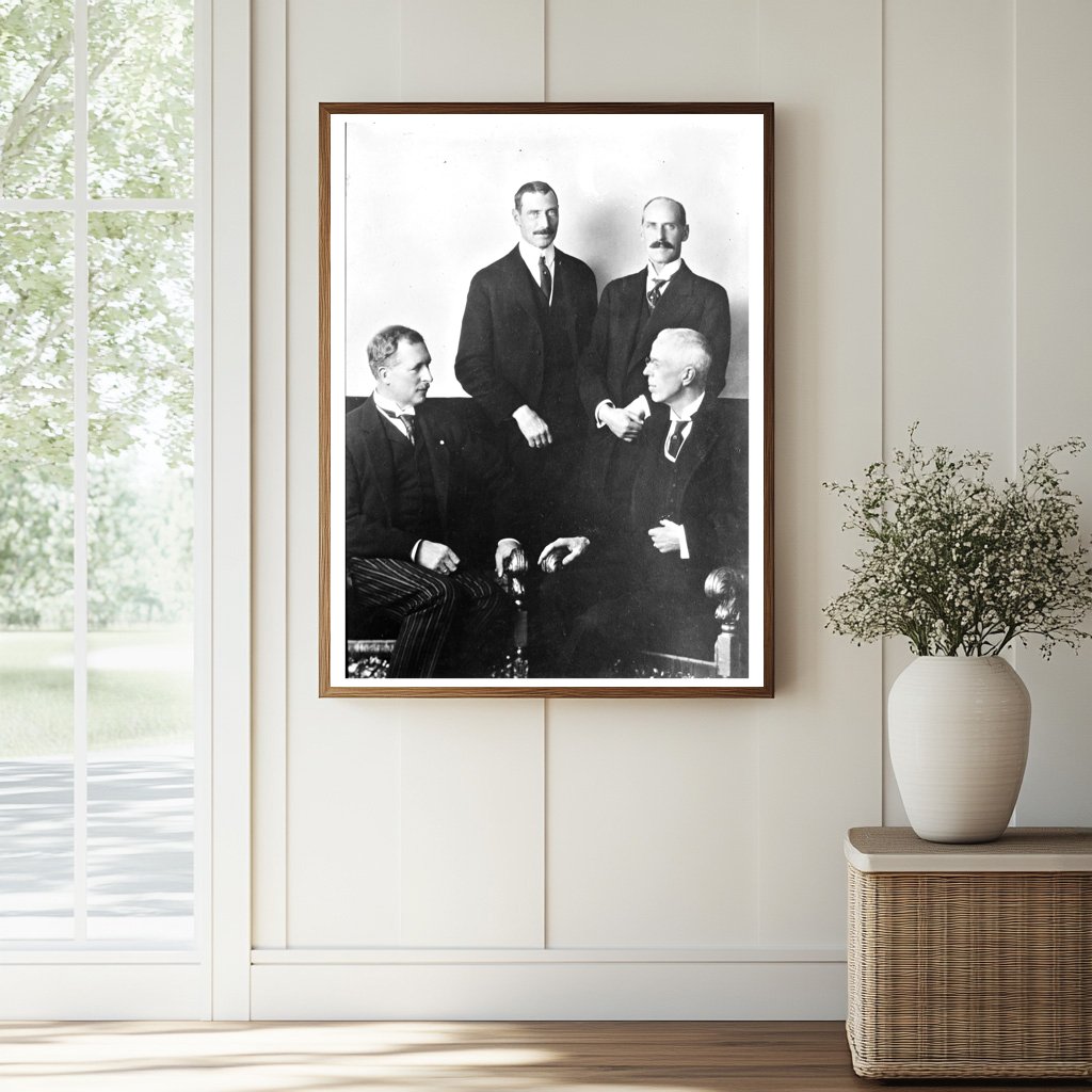 Historic Kings of Belg. [i.e., Belgium], Denm. [i.e., Denmark], Norway and Sweden Print, Vintage Art