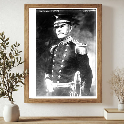 Historic Col. Con. M. Perkins Print, Vintage Art