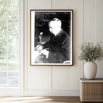Historic Adm. W.S. Benson Print, Vintage Art