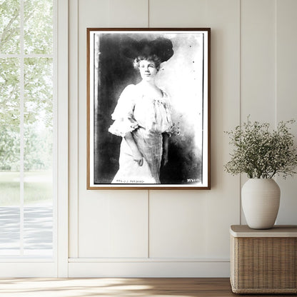Historic Mrs. J.J. Pershing Print, Vintage Art