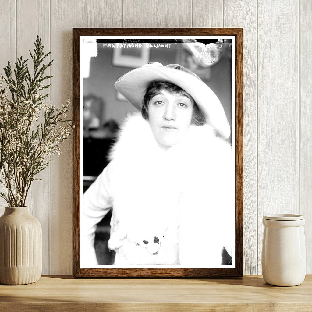 Elegant Mrs. Raymond Belmont, Early 1910s Portrait