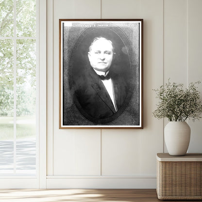 Historic Dr. David B. Johnson Print, Vintage Art