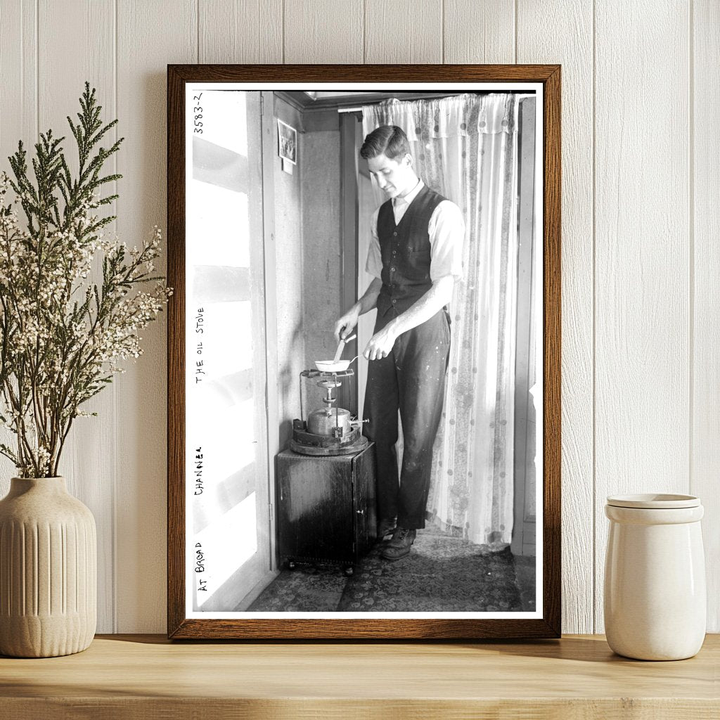 Vintage Oil Stove at Broad Channel, 1910-1915
