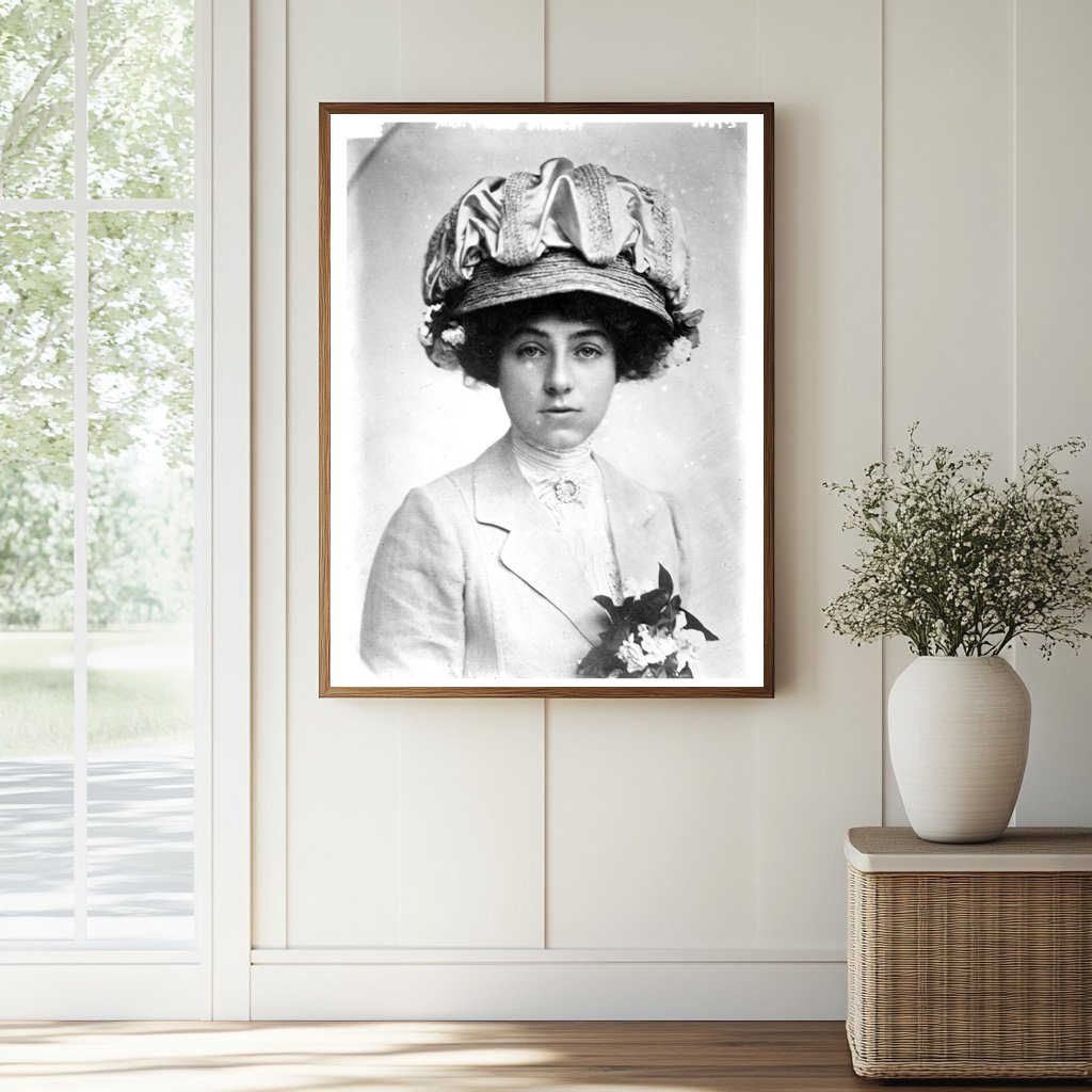 Historic Mrs. Willard Straight Print, Vintage Art