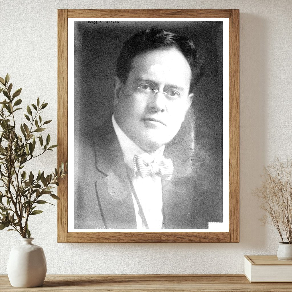 Historic Jorge U. Orozco Print, Vintage Art