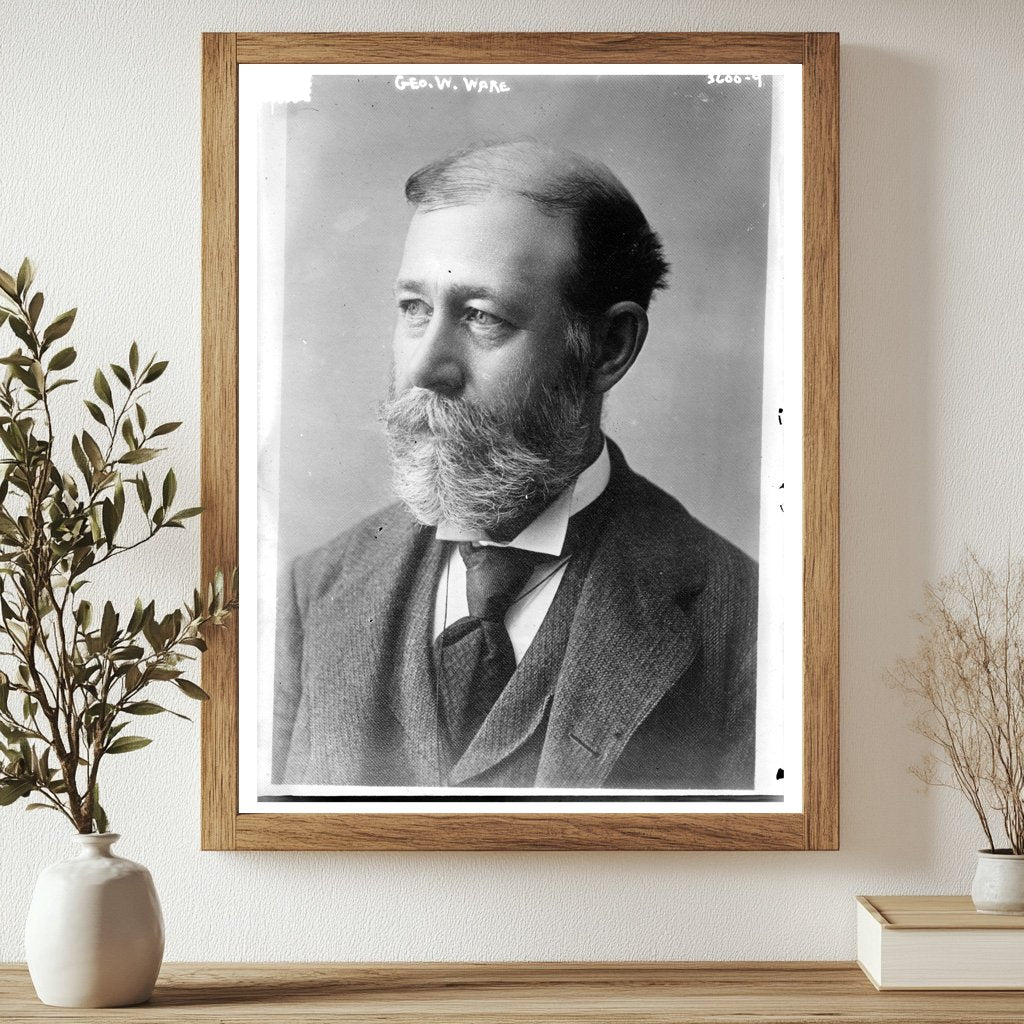 Historic Geo. W. Ware Print, Vintage Art
