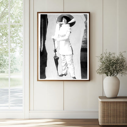 Historic Fannie Harley Print, Vintage Art