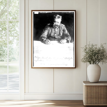 Historic Gen. von Hindenburg Print, Vintage Art