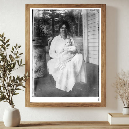Historic Louise Homer and Baby Helen Print, Vintage Art