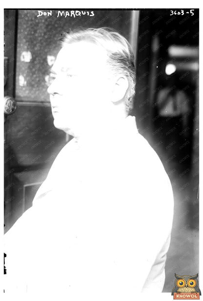 Circa 1910 Portrait of Don Marquis, Humorist Extraordinaire