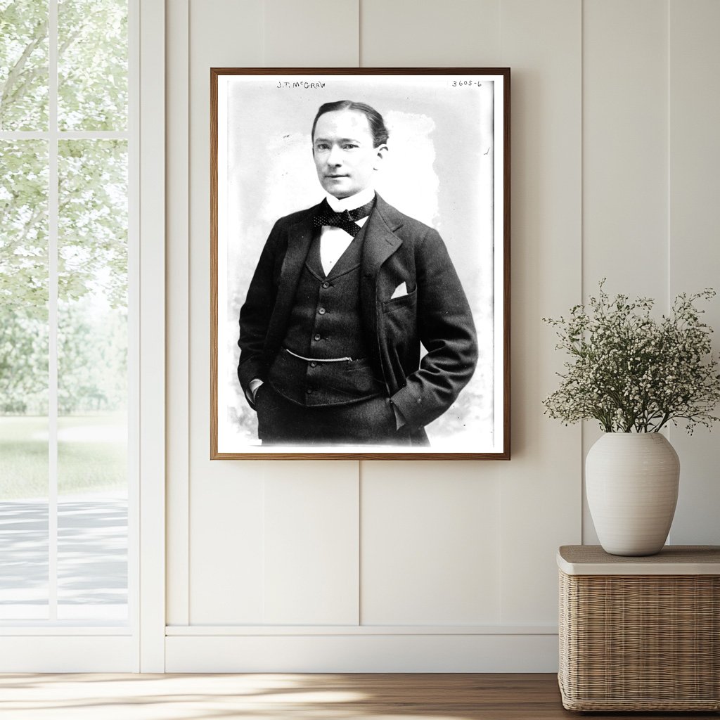 Historic J.T. McGraw Print, Vintage Art