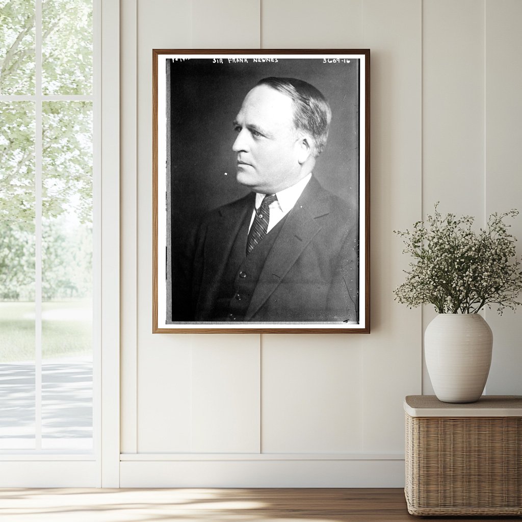 Historic Sir Frank Newnes Print, Vintage Art