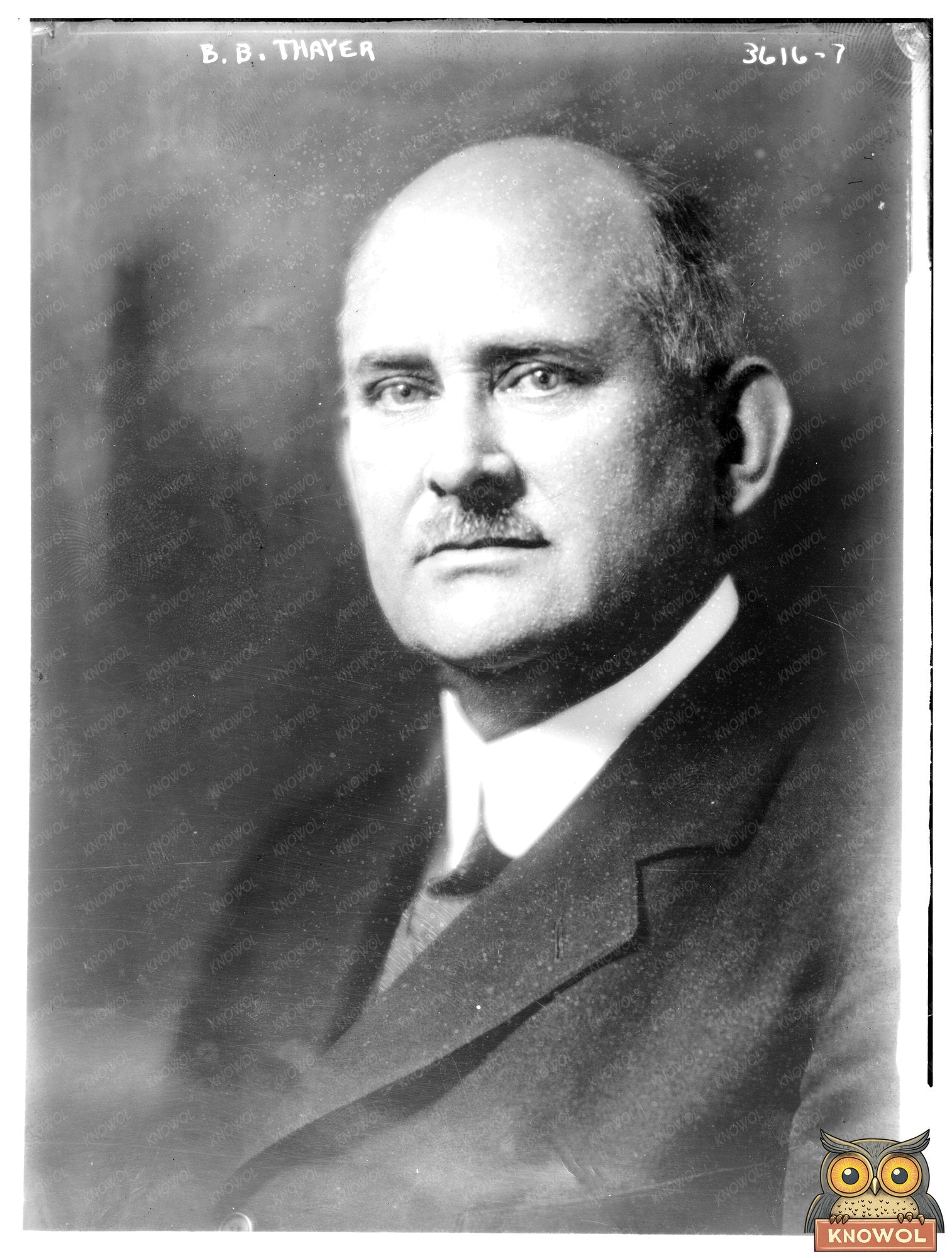 Historic B.B. Thayer Print, Vintage Art