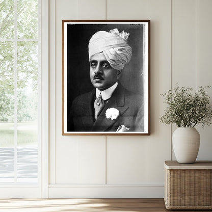Historic Yuvaraja of Mysore Print, Vintage Art