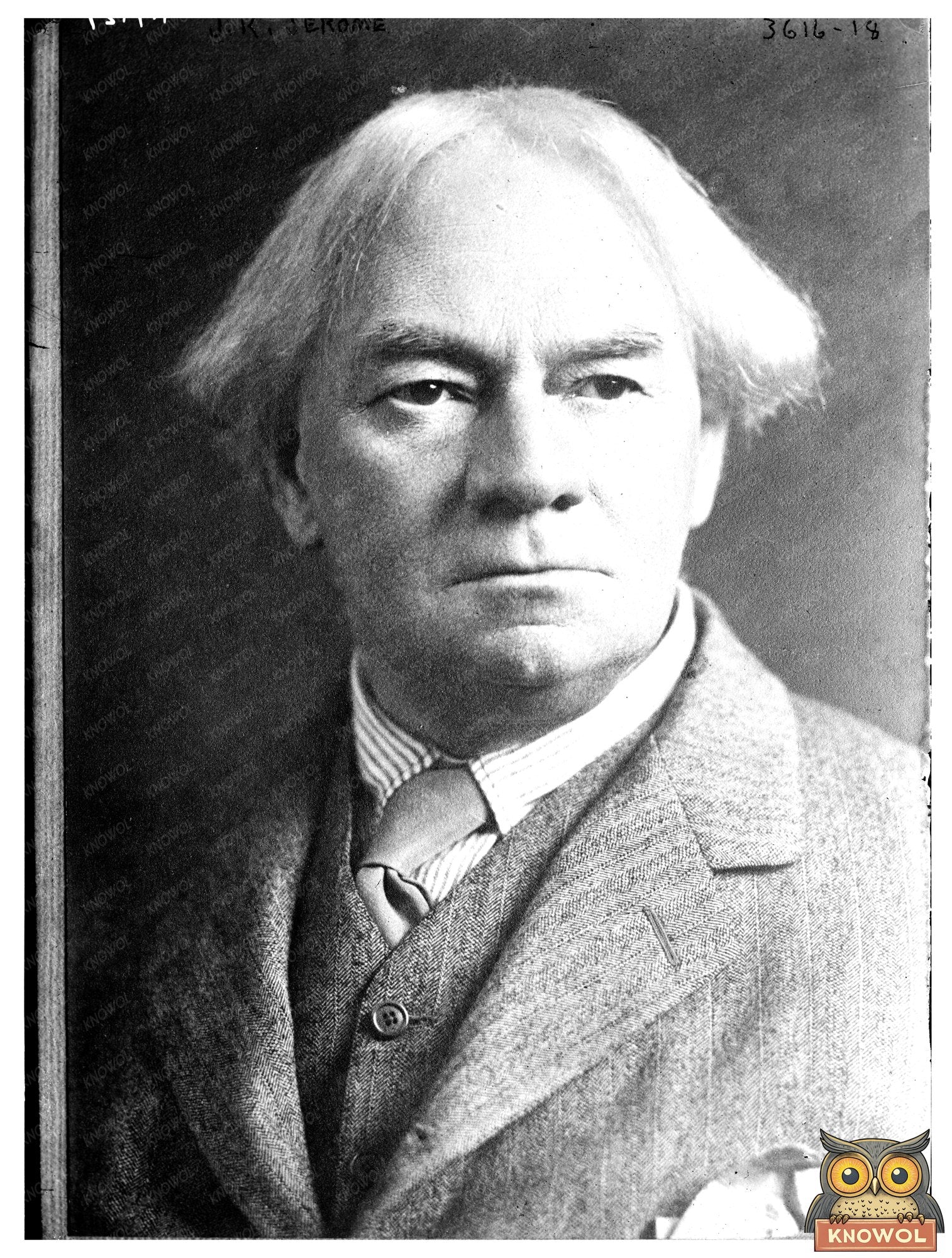 Historic J.K. Jerome Print, Vintage Art