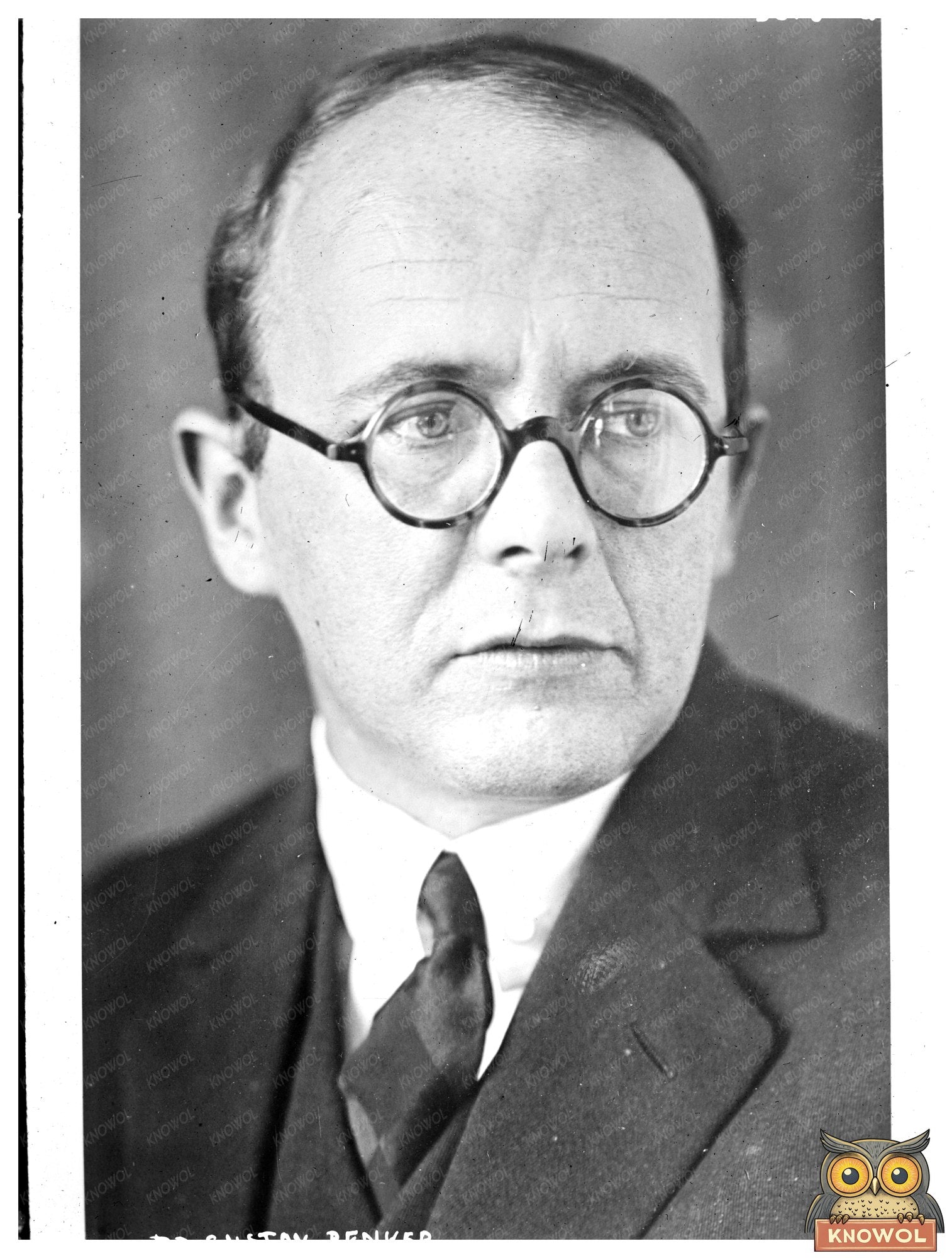 Historic Dr. Gustav Renker Print, Vintage Art