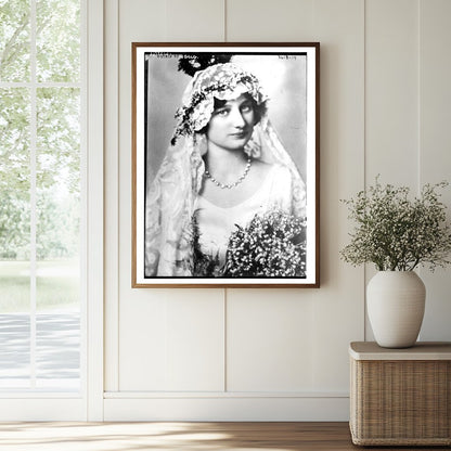 Historic Astrid of Belg. [i.e., Belgium] Print, Vintage Art
