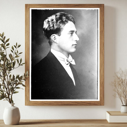 Historic Cr. [i.e., Crown] Prince of Belg. [i.e., Belgium] Print, Vintage Art