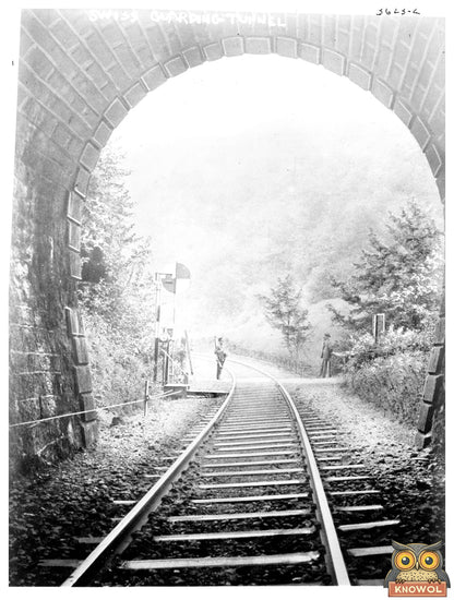 Historic Swiss guarding tunnel Print, Vintage Art