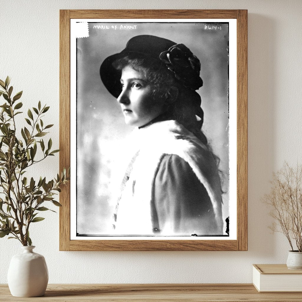 Historic Marie of Anhalt Print, Vintage Art