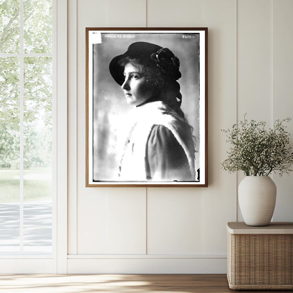 Historic Marie of Anhalt Print, Vintage Art
