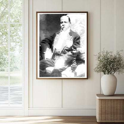 Historic Manuel E. Cabrera Print, Vintage Art