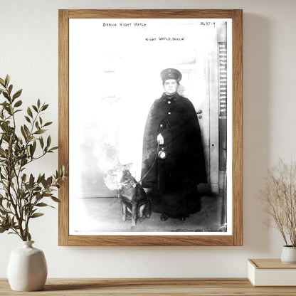 Historic Berlin Night Watch Print, Vintage Art