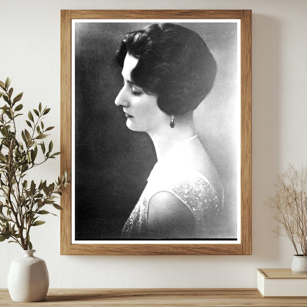 Historic Astrid of Belg. Print, Vintage Art
