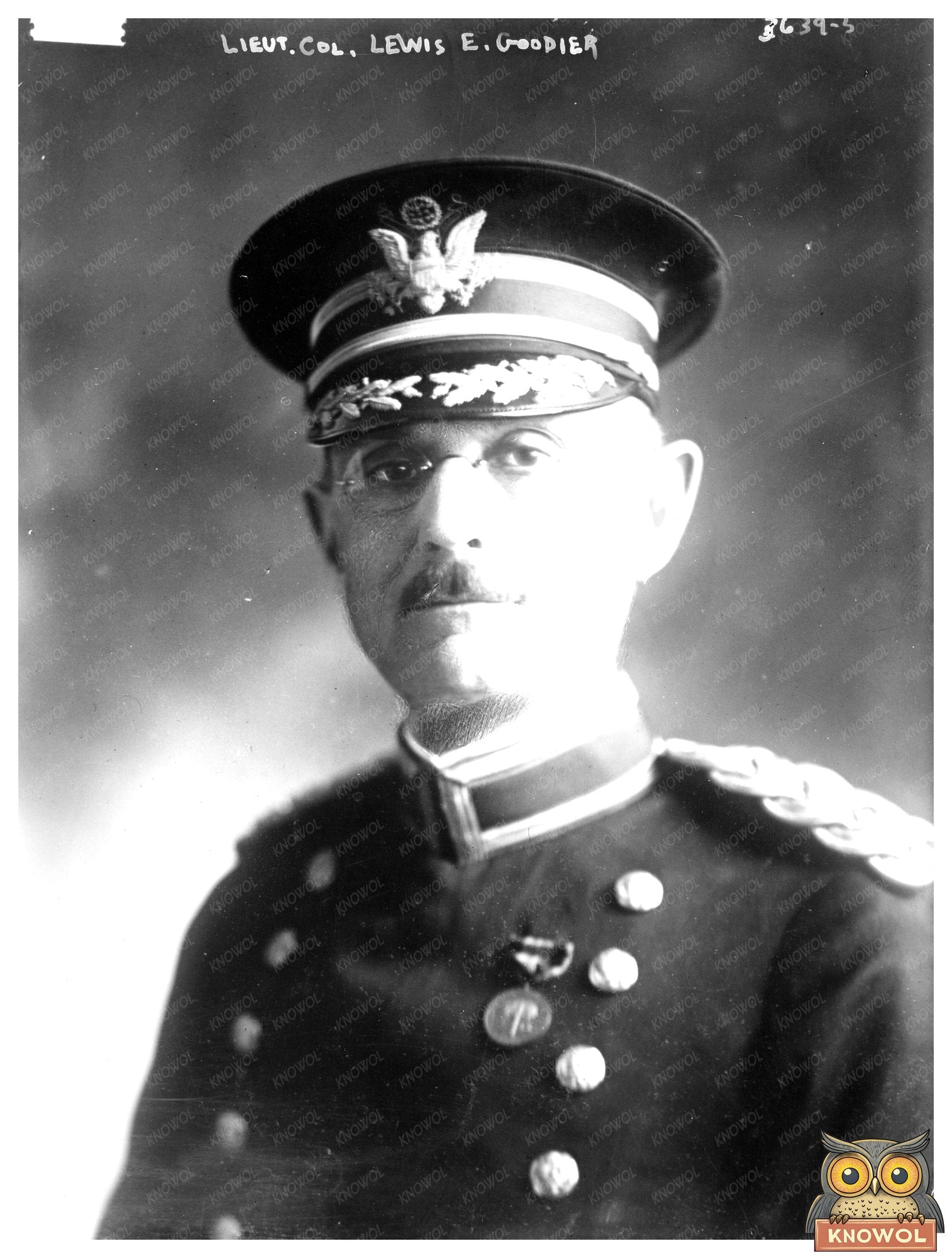 Historic Lt. Col. Lewis E. Goodier Print, Vintage Art