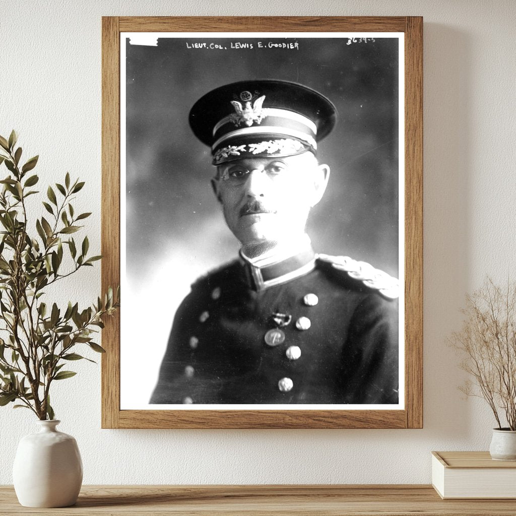 Historic Lt. Col. Lewis E. Goodier Print, Vintage Art