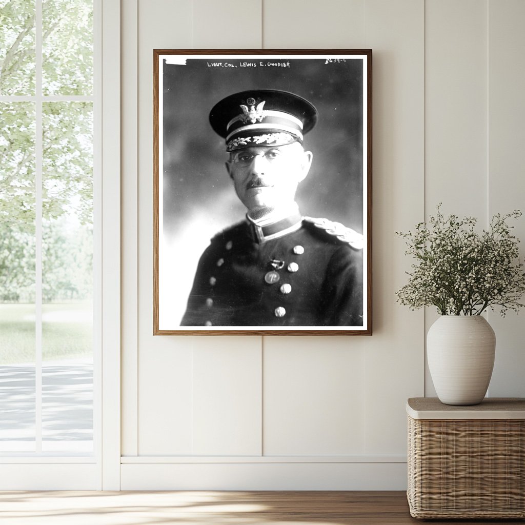 Historic Lt. Col. Lewis E. Goodier Print, Vintage Art