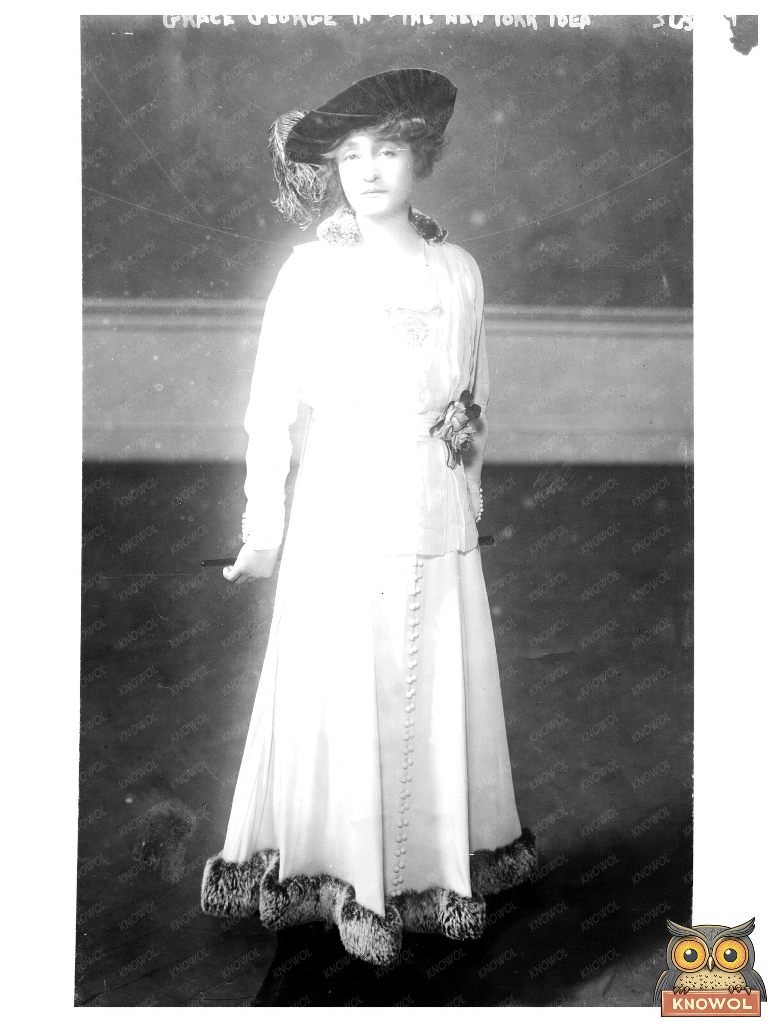 Historic Grace George in "The New York Idea" Print, Vintage Art
