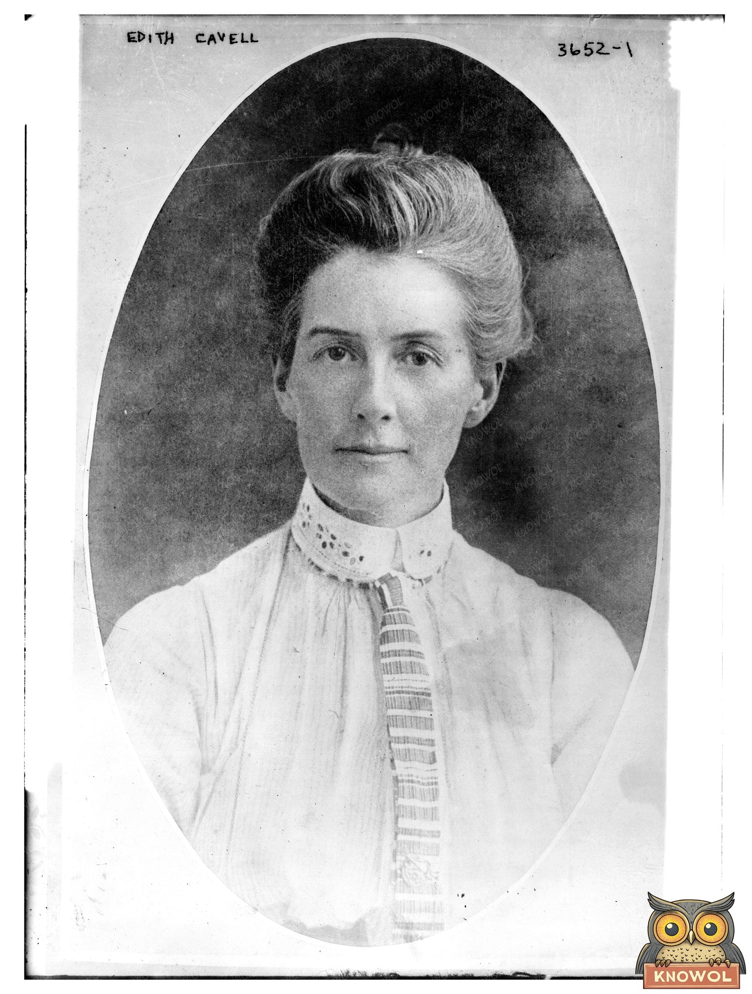 Historic Edith Cavell Print, Vintage Art