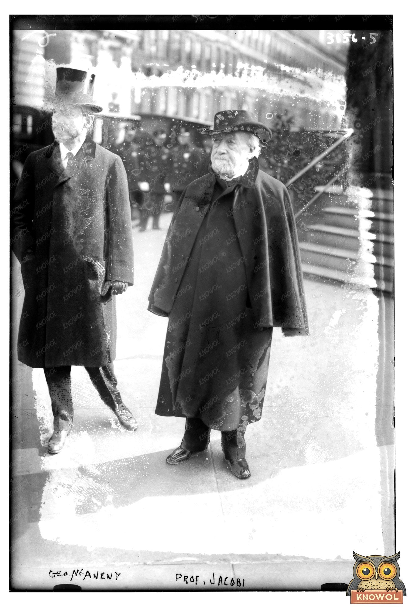 Historic Portrait of Geo. McAneny & Prof. Jacobi (1910)