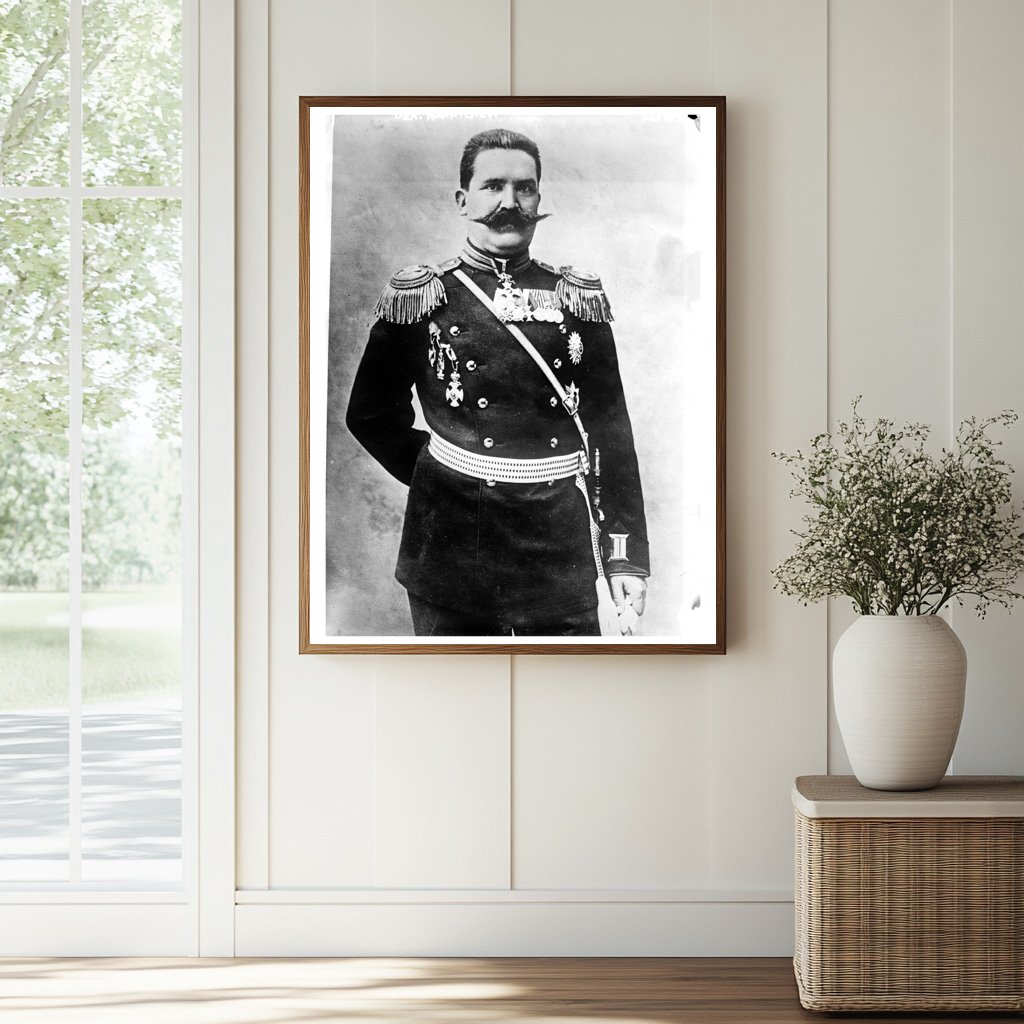 Historic Gen. Kowatchew [i.e., Kovachev] Print, Vintage Art