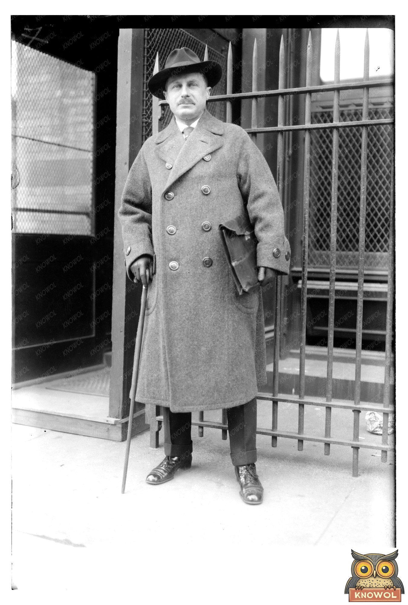 Vintage Portrait of J. Heythekker, Early 1910s