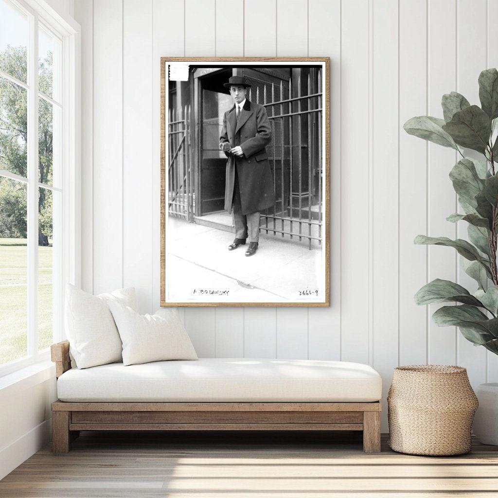 Historic Glass Negative of A. Bodansky, 1915