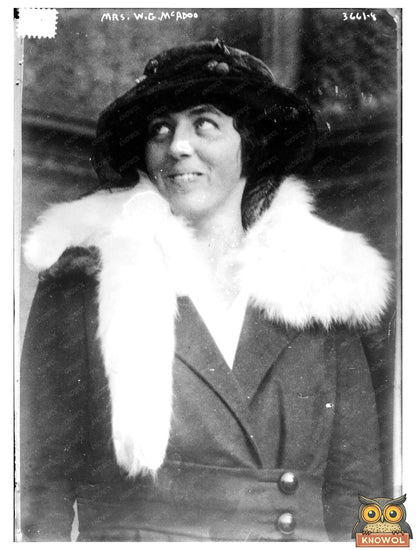Historic Mrs. W.G. McAdoo Print, Vintage Art