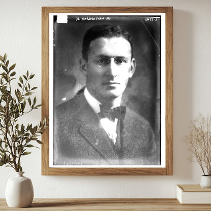 Historic H. Morgenthau Jr. Print, Vintage Art