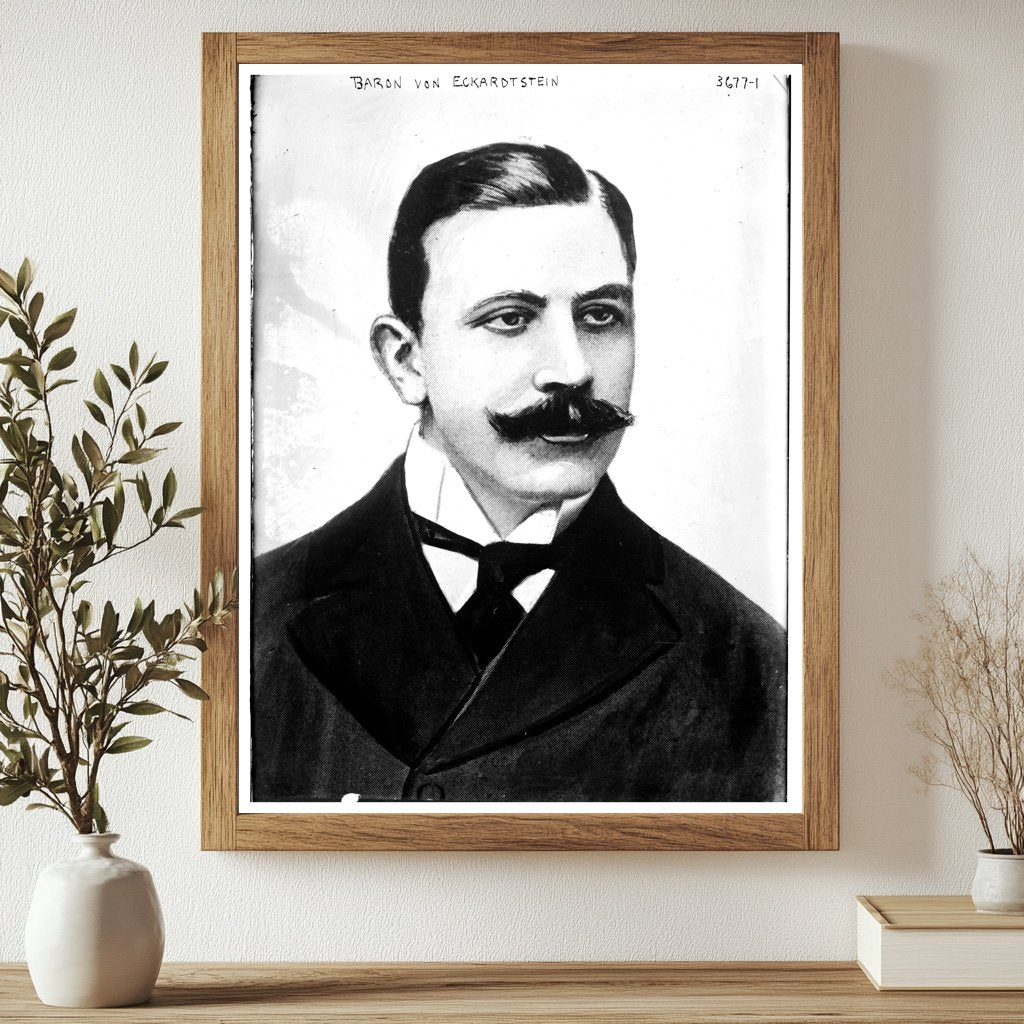 Historic Baron von Eckardtstein [i.e., Eckardstein] Print, Vintage Art