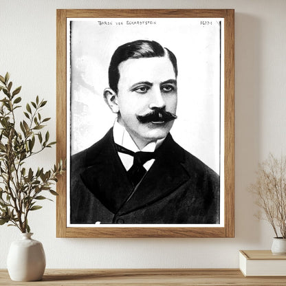 Historic Baron von Eckardtstein [i.e., Eckardstein] Print, Vintage Art