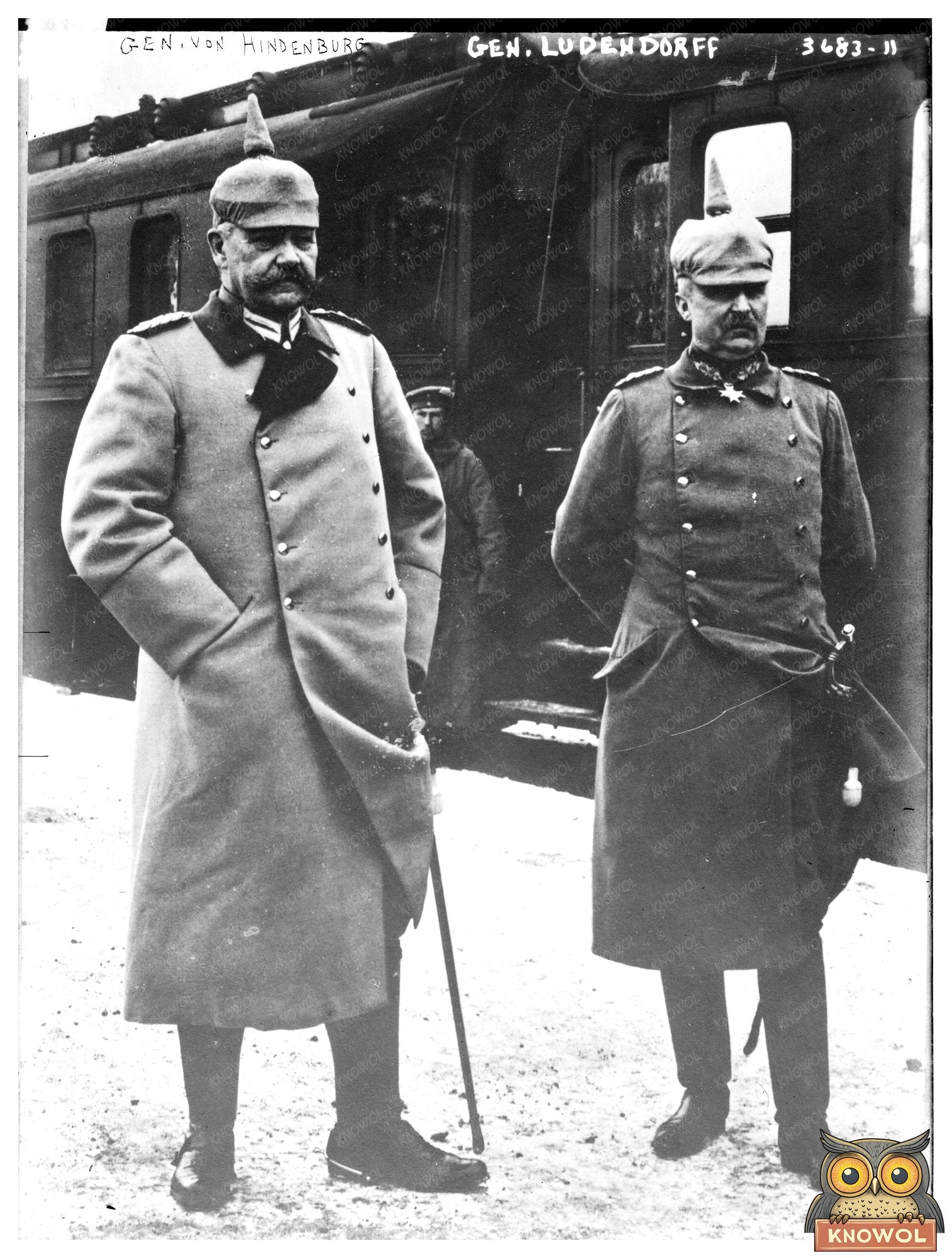 Historic Gen. von Hindenburg, Gen. von Ludendorff Print, Vintage Art