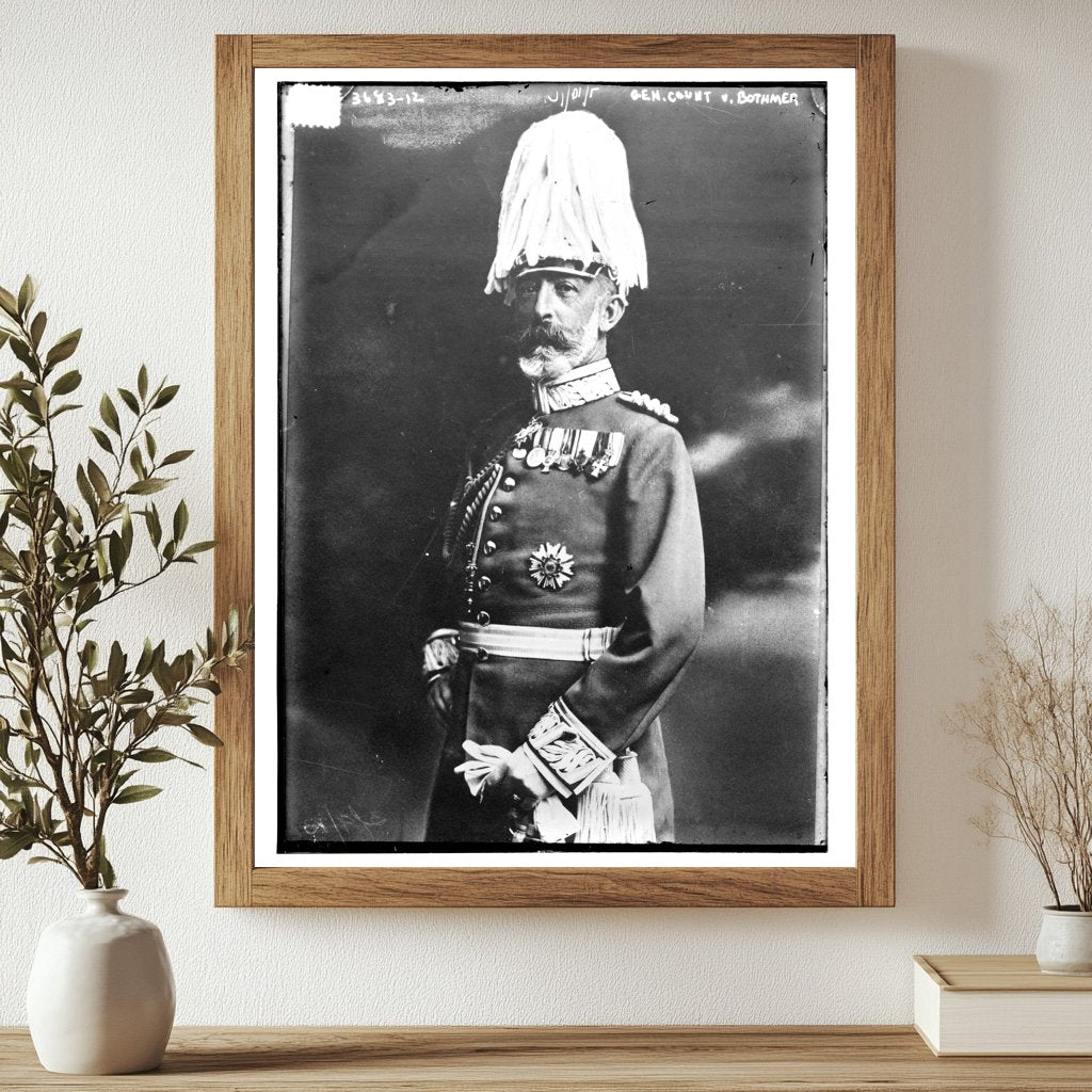 Historic Gen. Count V. Bothmer Print, Vintage Art