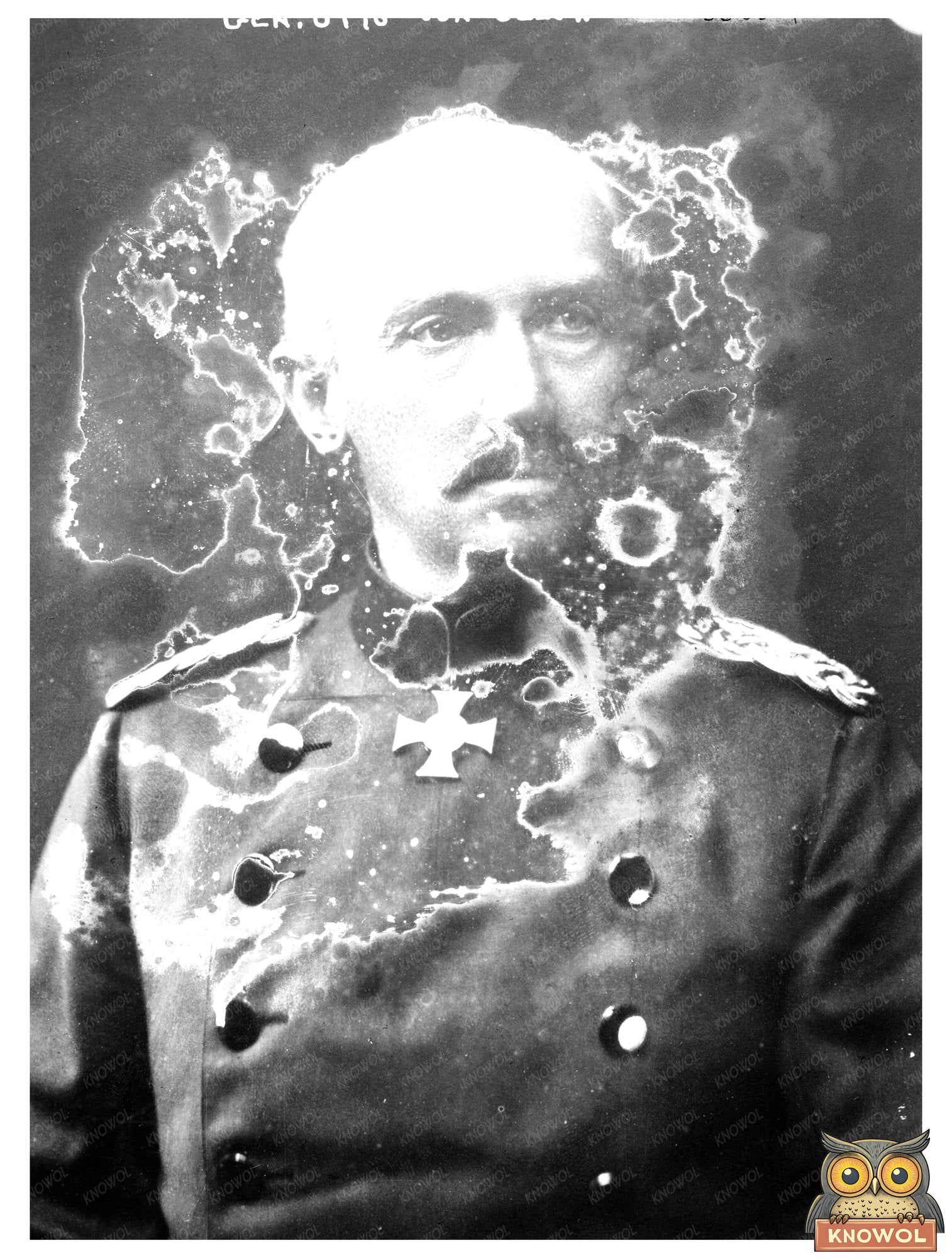 Historic Gen Otto von Below, 1916 Print, Vintage Art