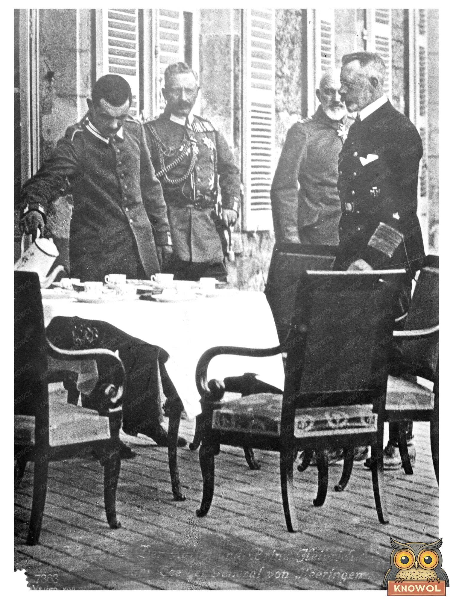 Historic Kaiser, Gen. v. Heeringen & Prince Henry Print, Vintage Art
