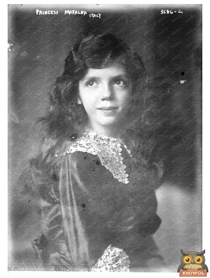 Historic Princess Mafalda -- Italy Print, Vintage Art