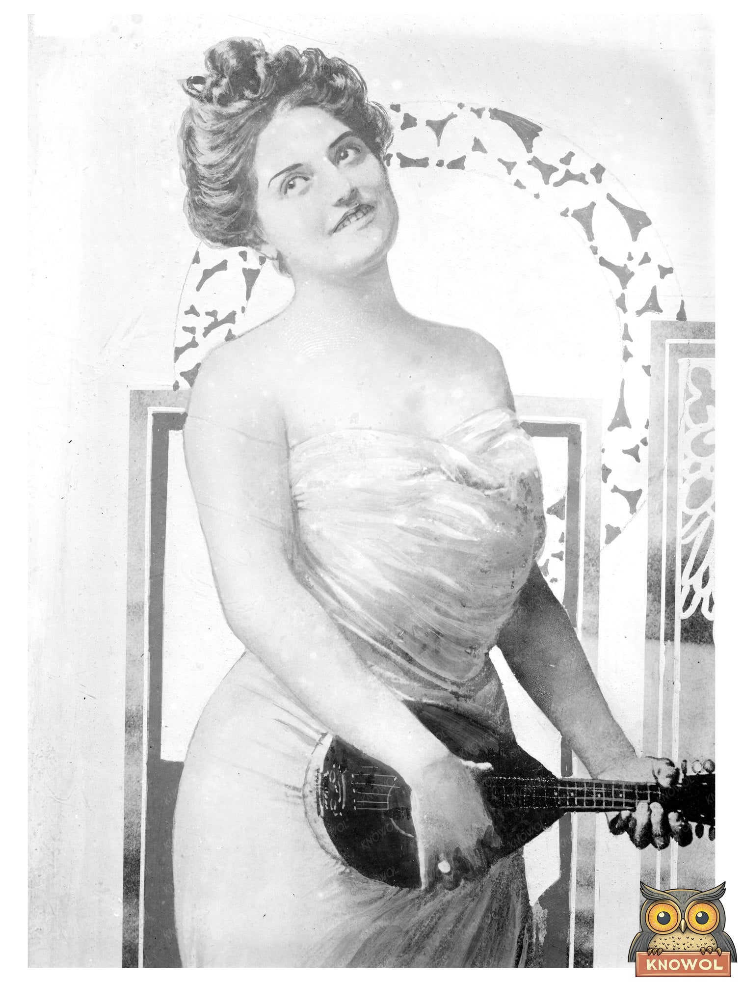 Historic Marguerite Sylva -- (Mrs. B.L. Smith) Print, Vintage Art